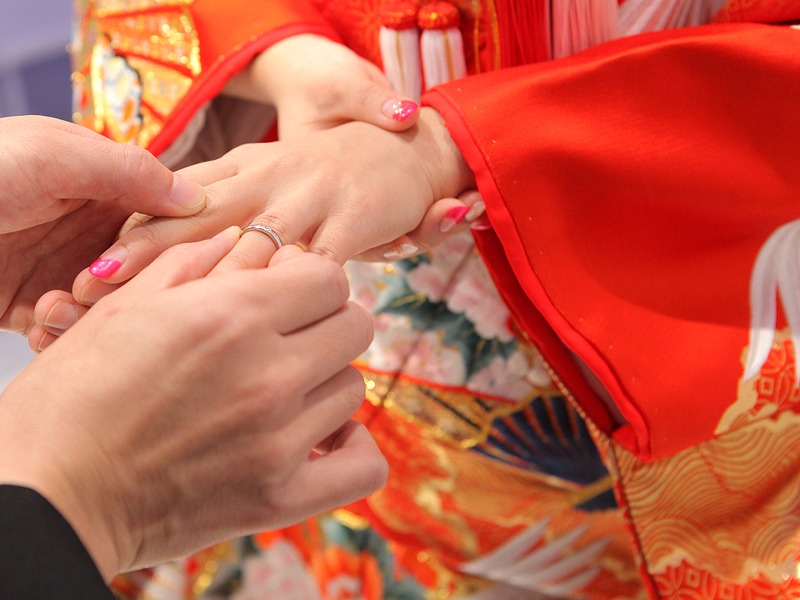 神前式で指輪の交換をする?しない?